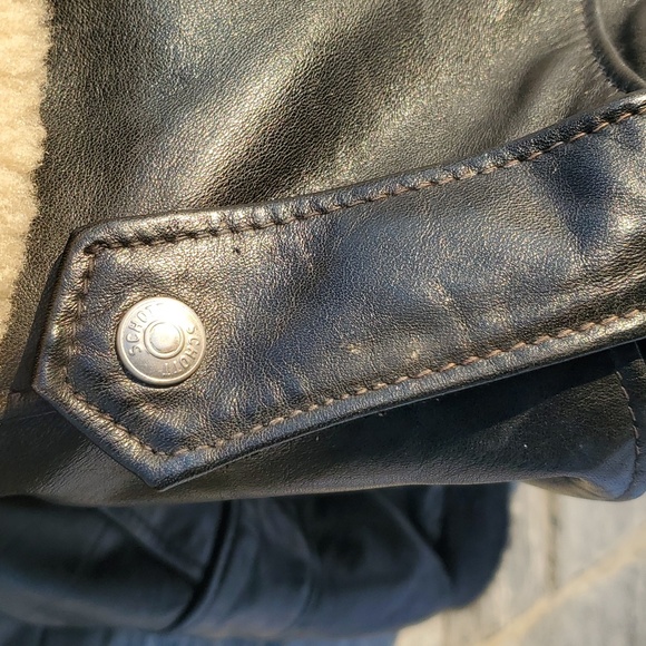 Schott NYC Sportswear Leather Bomber Jacket Size 42 - Picture 8 of 16
